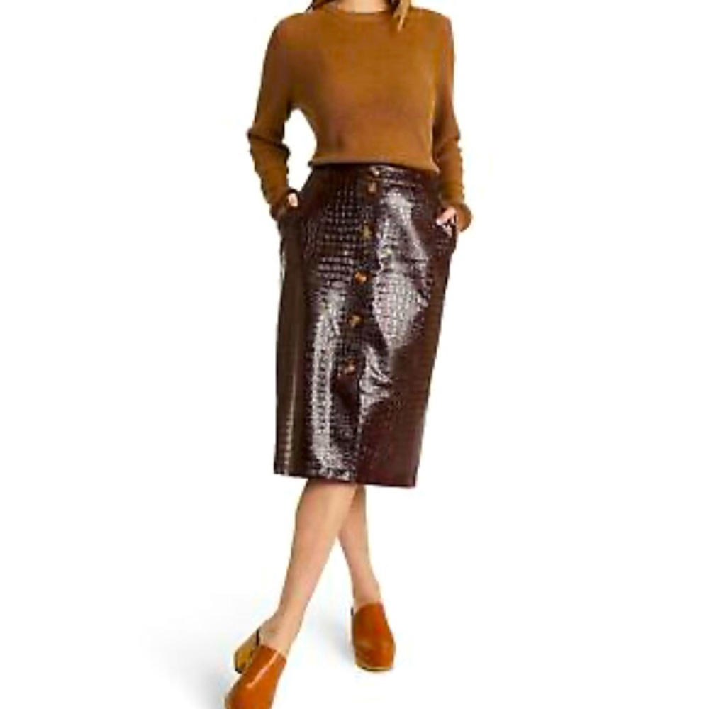 NWT Rachel Comey For Target Faux Leather  Skirt